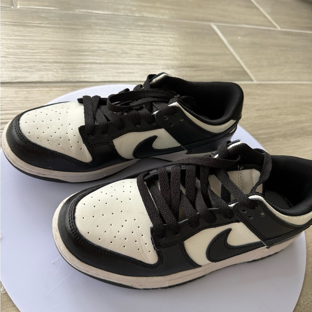 Nike Kids Black and White Low-Top Sneakers